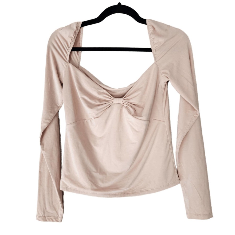 Wilfred Aritzia Women's Long Sleeve Pink Feminine Top Shirt Large